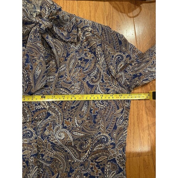 Vintage Pendleton Country Sophisticates Shirt Womens Blue Paisley Made USA 90s - Picture 8 of 11